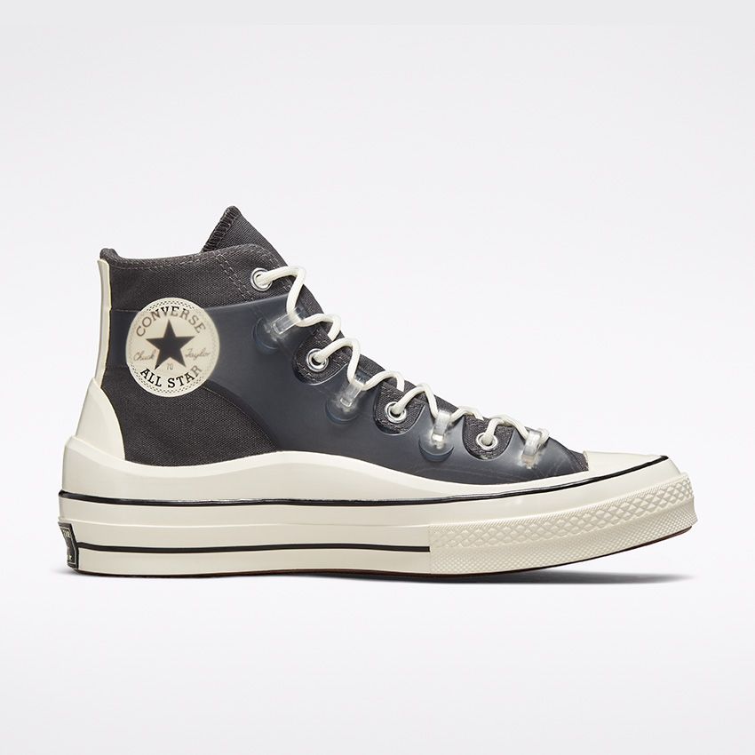 Chuck 70 Utility Translucent Overlay High Top in Storm Wind/Egret/Black ...