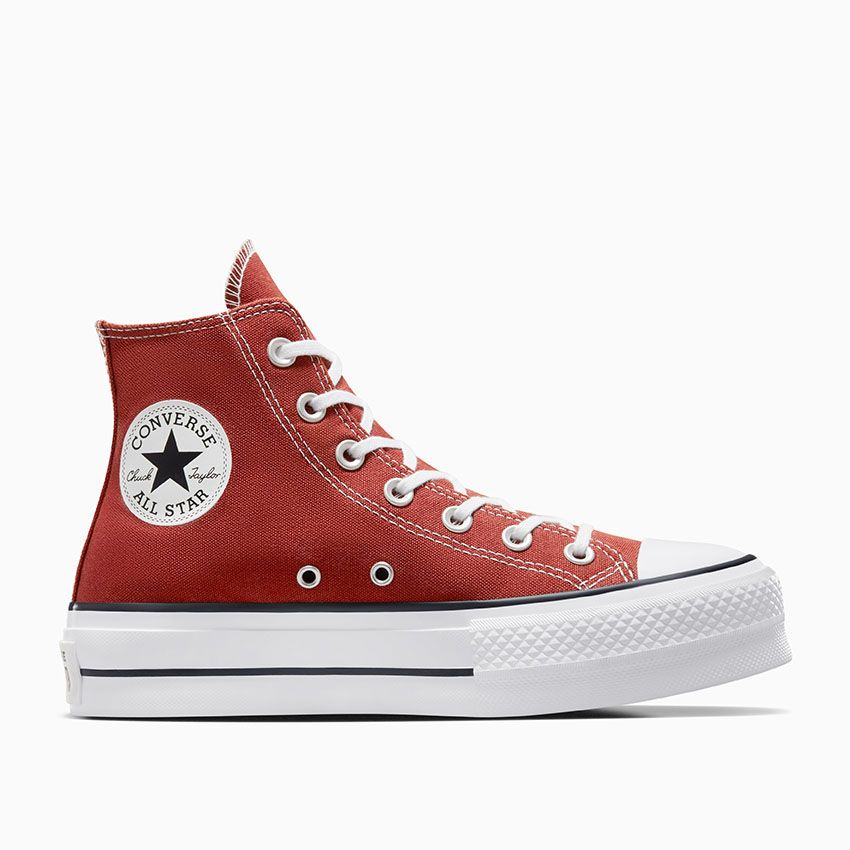Chuck Taylor All Star Lift Platform in Ritual Red/White/Black ...