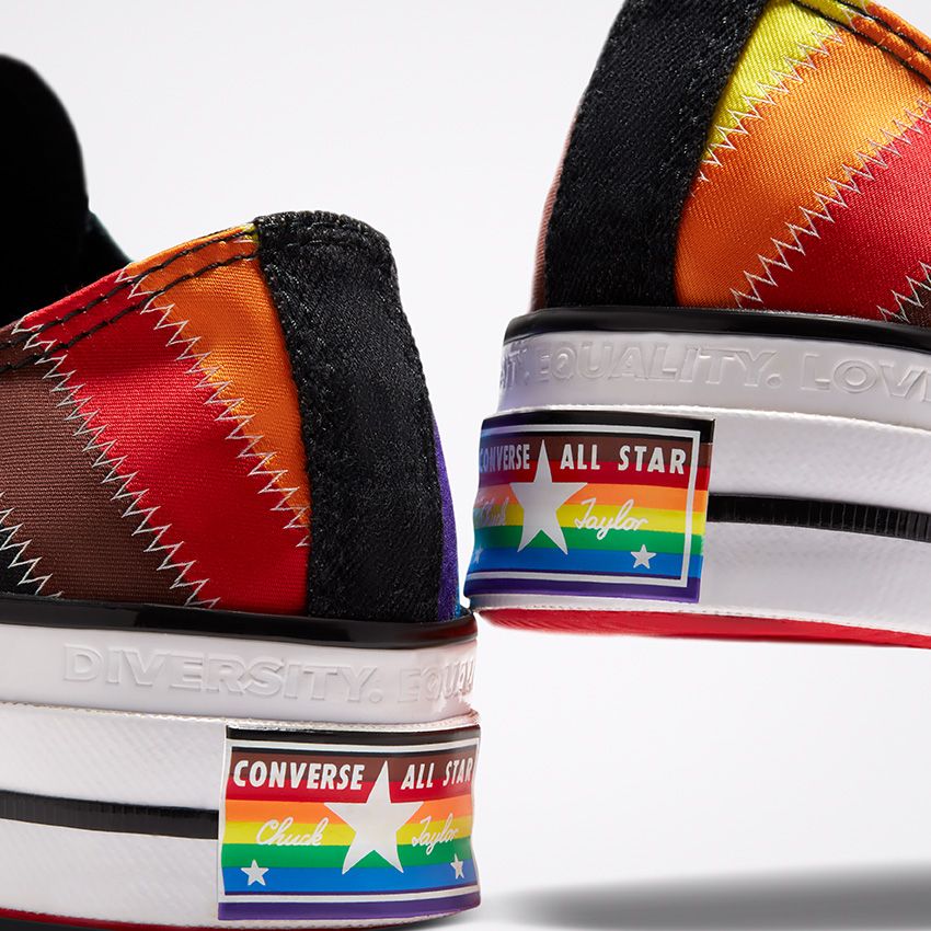 Pride Chuck 70 Low Top in White Black Dark Roast Converse Canada