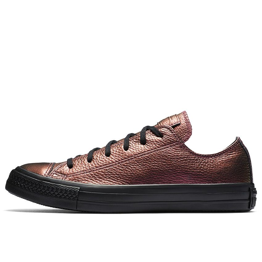 Chuck Taylor All Star Iridescent Leather Low Top in Molasses Black Black Converse Canada