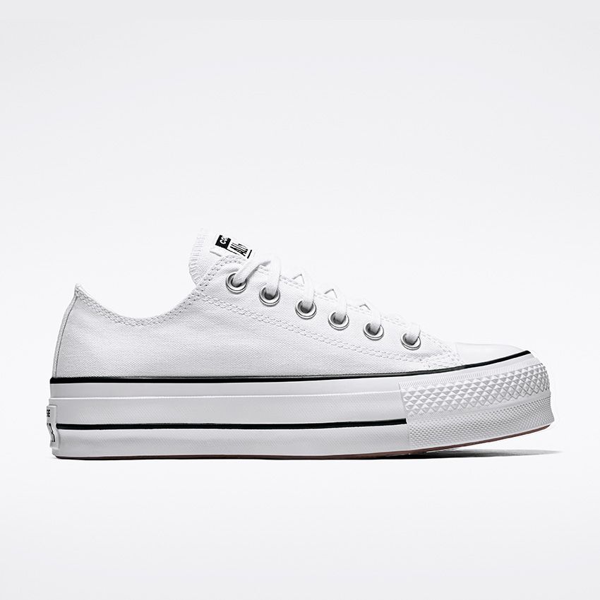 Chuck Taylor All Star Lift Low Top in White/Black/White - Converse Canada