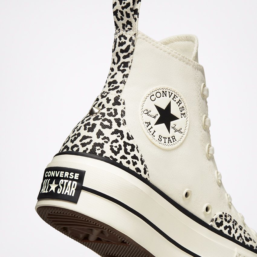 Chuck Taylor All Star Lift Platform Animalier High Top in Egret Black Egret Converse Canada