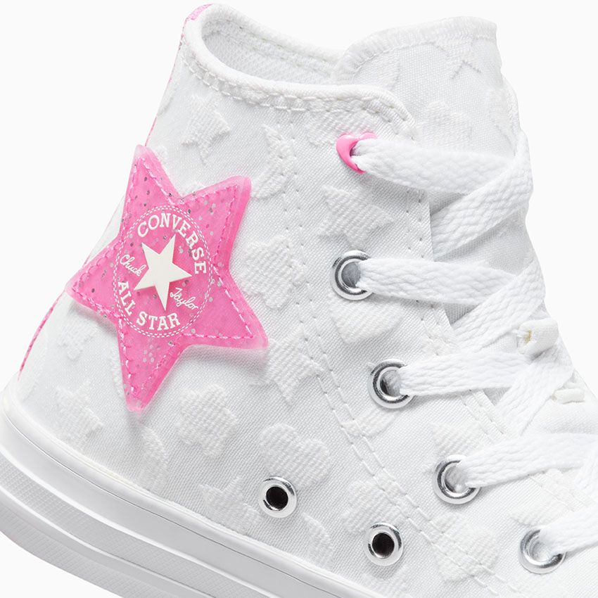 Chuck Taylor All Star Sparkle in White Oops Pink White Converse Canada