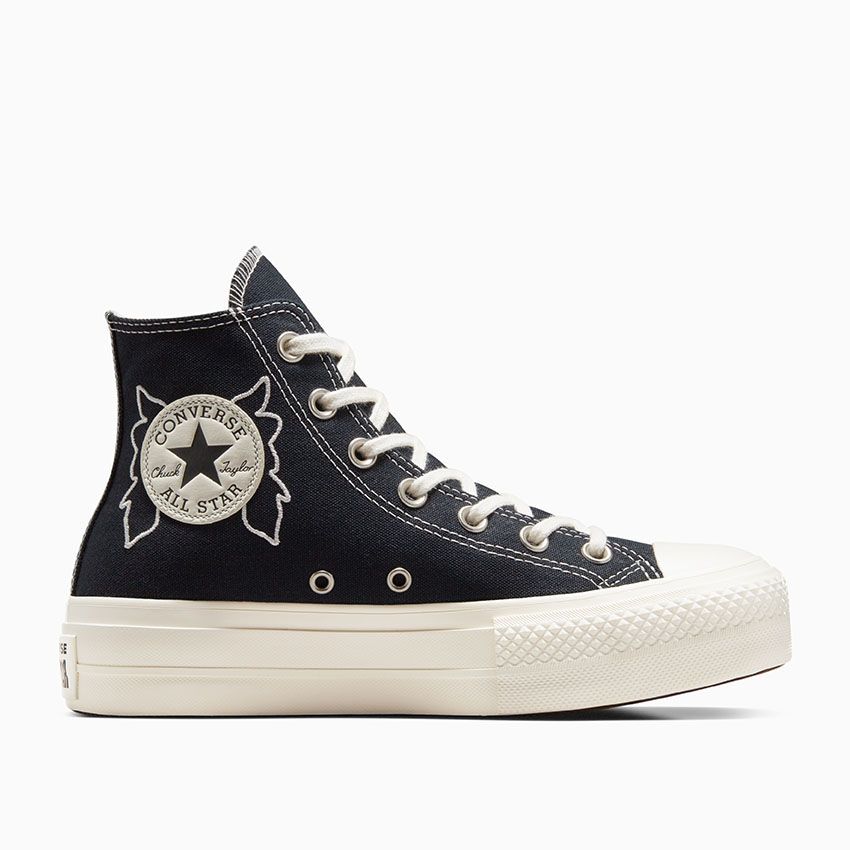 Chuck Taylor All Star Lift Platform Enchanted Garden in Black/Black ...