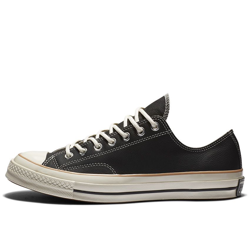 Chuck 70 Leather Low Top in Black/Light Fawn/Egret - Converse Canada