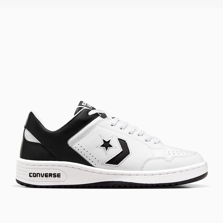 Converse Weapon Leather in White/Black/White - Converse Canada