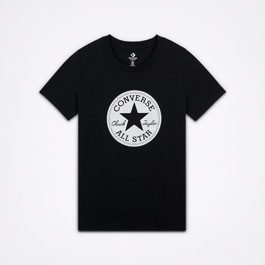 Women s Chuck Taylor Patch Palm Fill T Shirt in Converse Black