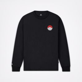 Converse x Pok mon Patch Long Sleeve T Shirt in Converse Black