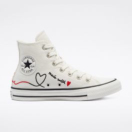 Valentine's Day Chuck Taylor All Star High Top in Vintage White 