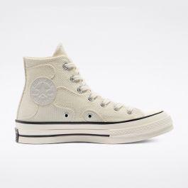Raw Earth Camo Chuck 70 High Top in Egret Black White