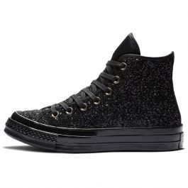 Converse noir basse outlet paillette