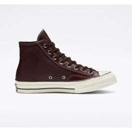 Chuck 70 Luxe Leather High Top in Barkroot Brown/Black/Egret - Converse ...
