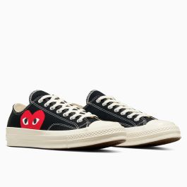 Converse x Comme des Garçons PLAY Chuck 70 in Black/Red