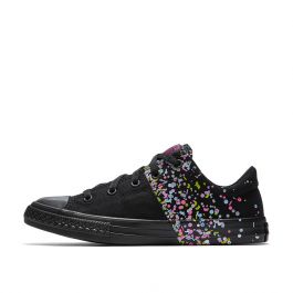Chuck Taylor All Star Madison Confetti Low Top Little Big Kids in Black Icon Violet Black Converse Canada